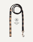 Brown checkered dog leash, Le Noof