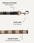 Brown Checkered Dog Leash