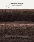 Brown elegant teddy sofa dog bed, Le Noof