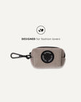 Brown herringbone dog poop bag holder, Le Noof