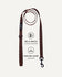 Brown jacquard dog leash, Le Noof