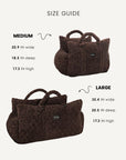 Brown Teddy Travel Car Dog Bed