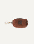 Brown teddy dog poop bag holder