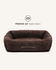 Brown teddy sofa dog bed, Le Noof