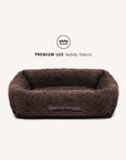 Brown teddy sofa dog bed, Le Noof