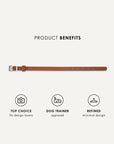 Brown waterproof dog collar, Le Noof
