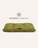 Chartreuse green boucle floor dog pillow, Le Noof