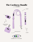 Corduroy Dog Collar Set