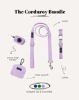 Corduroy Dog Collar Set