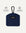 Dark blue denim dog treat pouch, Le Noof