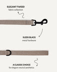 Brown Herringbone Dog Leash