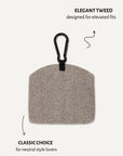 Brown Herringbone Dog Treat Pouch