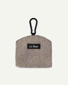 brown cotton dog treat pouch