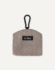 brown cotton dog treat pouch