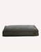 Grey Le Noof Premium Boucle Square dog bed on white background