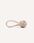 Rope dog toy ball with handle made by Le Noof