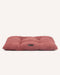 dusty pink Boucle Dog Pillow bed on white background