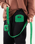 Kelly Green Corduroy Dog Treat Pouch