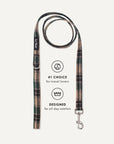Green plaid dog leash, Le Noof