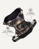 Green plaid no-pull backpack dog harness, Le Noof