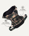 Green plaid no-pull backpack dog harness, Le Noof