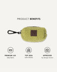 Light Green Teddy Dog Poop Bag Holder