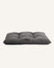 Grey Boucle Dog Pillow bed on white background