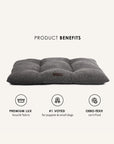 Grey boucle floor dog pillow, Le Noof