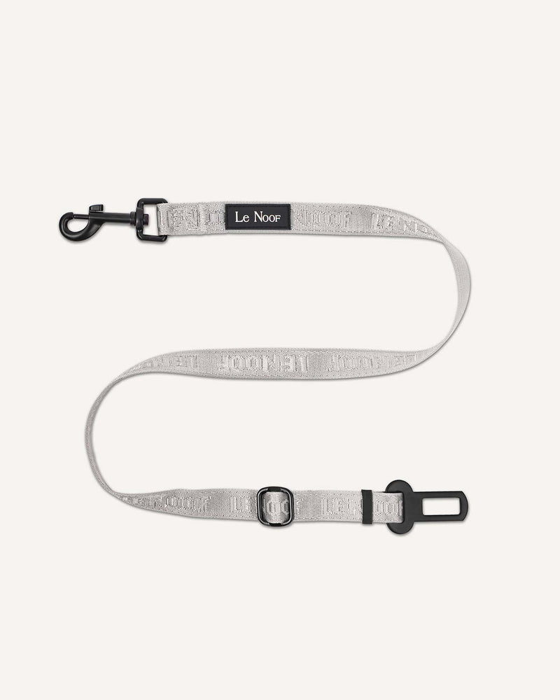 Grey Le Noof dog seat belt