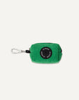 Green corduroy dog poop bag holder Le Noof