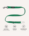 Kelly Green Corduroy Dog Seat Belt