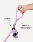 Lavender Corduroy Dog Leash