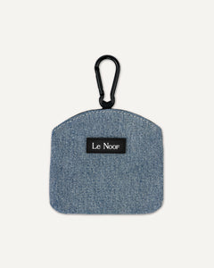 Light blue denim dog treat pouch
