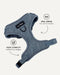 Light blue denim no-pull dog harness, Le Noof