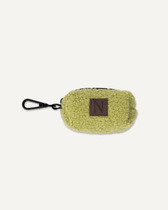 Kelly green teddy dog poop bag holder