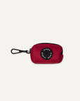Maroon Red dog poop bag holder