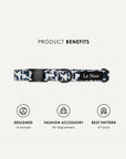 Modern Geometric Print Dog Collar