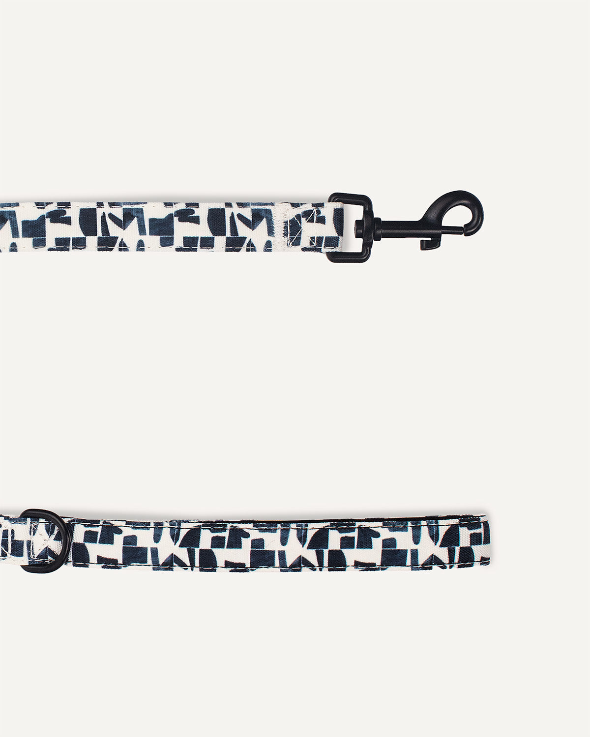 modern geometric print dog leash close up le noof