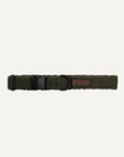 Dark green teddy dog collar Le Noof