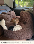 Cream White Boucle Bone Toy