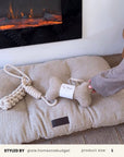 Beige Boucle Bone Toy