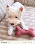 Dusty Pink Boucle Bone Toy