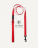 Red jacquard dog leash, Le Noof