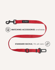 Red Jacquard Dog Seat Belt
