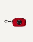 Red Poop bag holder for dogs