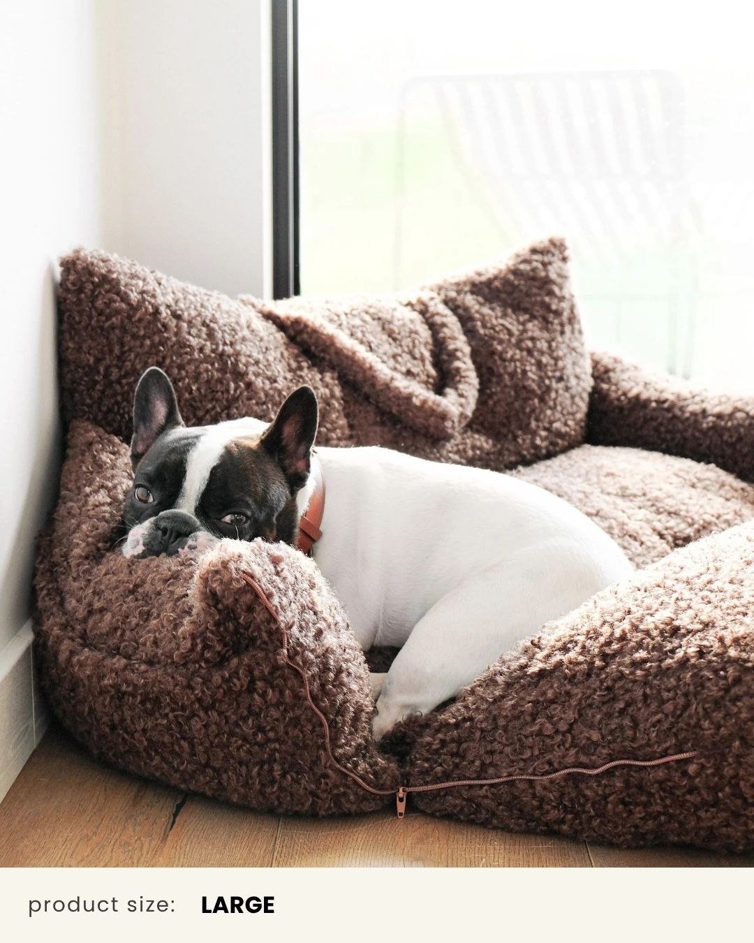 French Bulldog Brown Teddy Car Dog Bed