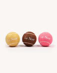set of 3 colorful dog tennis ball toys