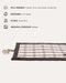 White plaid outdoor dog mat, Le Noof